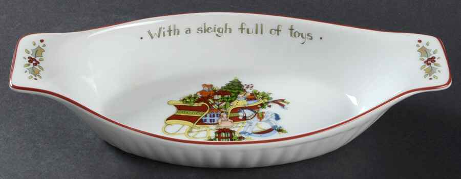 Christmas Story 10" Augratin by Portmeirion-1
