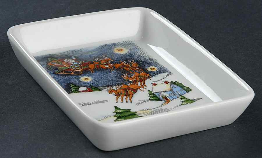 Christmas Story Individual Dish for 3 Part Rectangular Server Set by Portmeirion-1