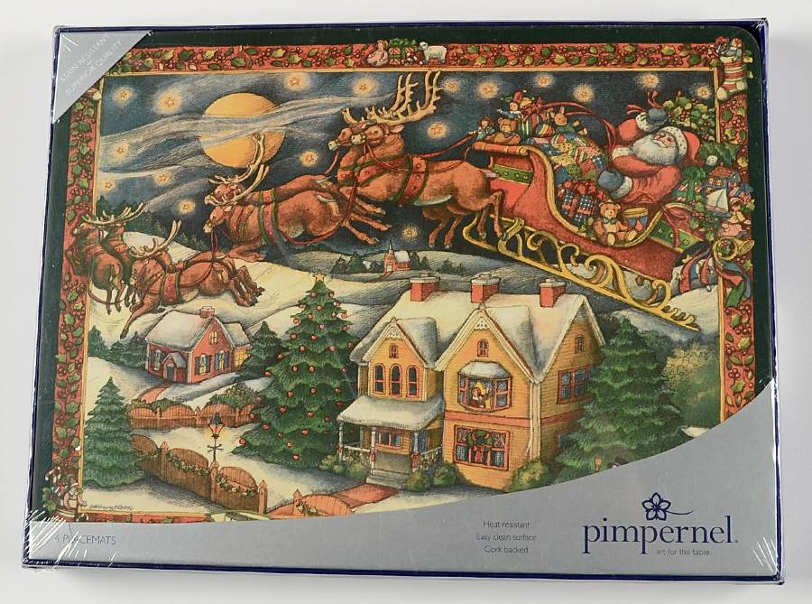 Christmas Story Small Corkboard Placemat - Set of 4 by Portmeirion-1