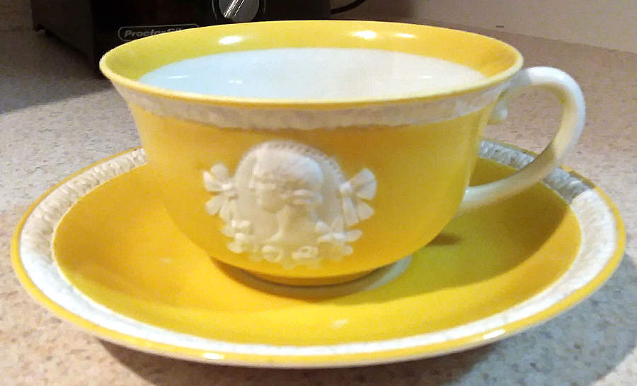PUN80 Flat Cup & Saucer Set by Porcelain Union-1