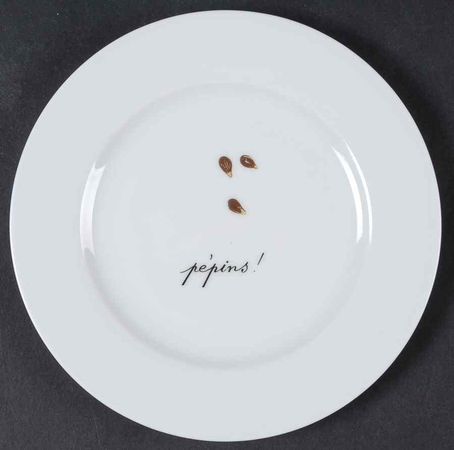 Apple Canape Plate by Porcelaine de Sologne-1