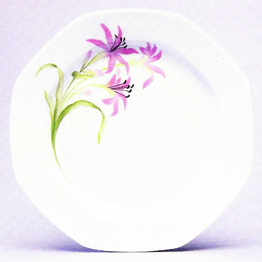 Fleur De Lys Dinner Plate by Porcelaine Lafarge-1