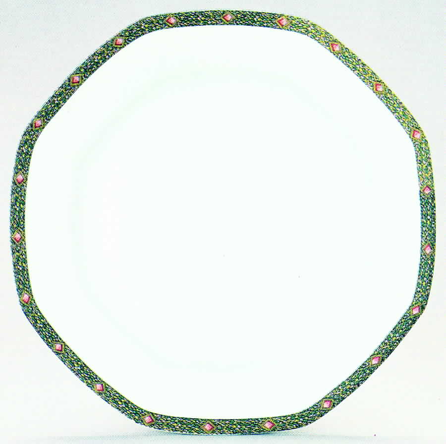 Les Florentines (Multisided) Dinner Plate by Porcelaine Lafarge-1