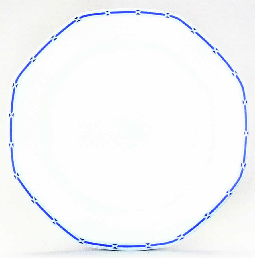 Karina Bleu (Multisided) Dinner Plate by Porcelaine Lafarge-1