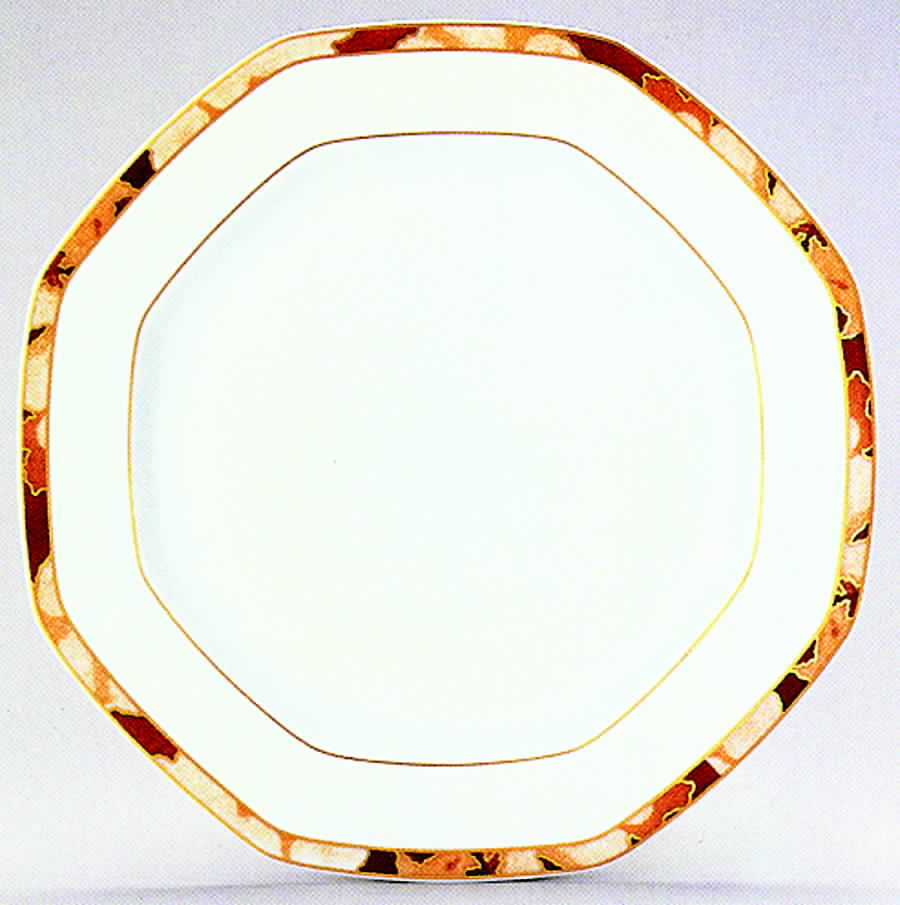 Ecaille (Multisided) Dinner Plate by Porcelaine Lafarge-1