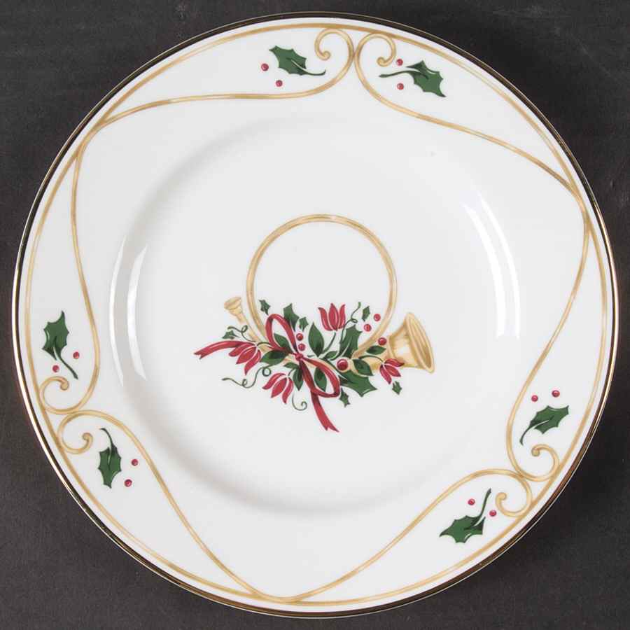Holiday Accent Salad/Dessert Plate by Princess House-1