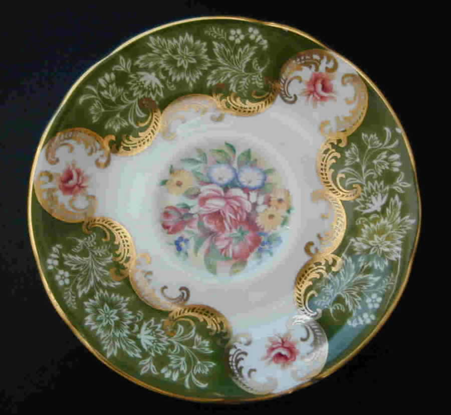 Trenton (Green) Saucer by Paragon-1