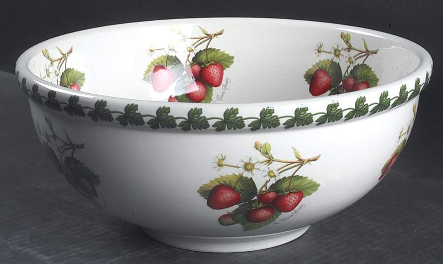 Strawberry Fair 11" Large Salad Serving Bowl by Portmeirion-1