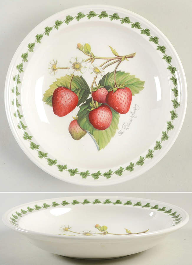 Strawberry Fair Rim Soup Bowl by Portmeirion-1