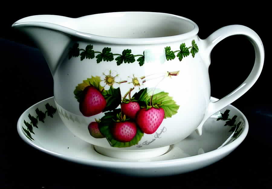 Strawberry Fair Gravy Boat & Underplate by Portmeirion-1