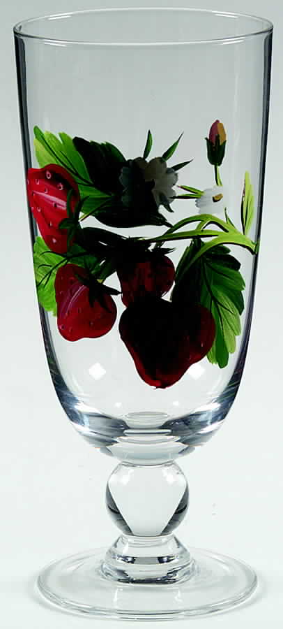 Strawberry Fair Handpainted Glassware Tea by Portmeirion-1