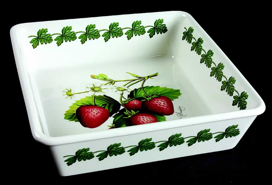 Strawberry Fair 9" Square Baker by Portmeirion-1