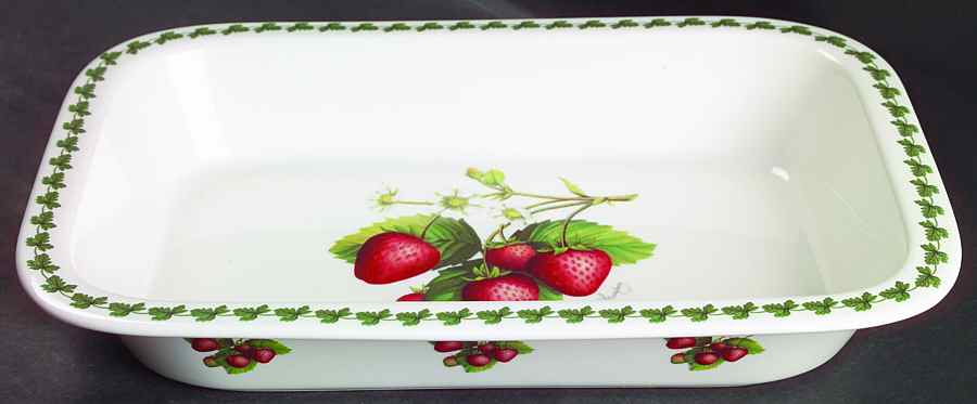 Strawberry Fair 13" Rectangular Roaster by Portmeirion-1