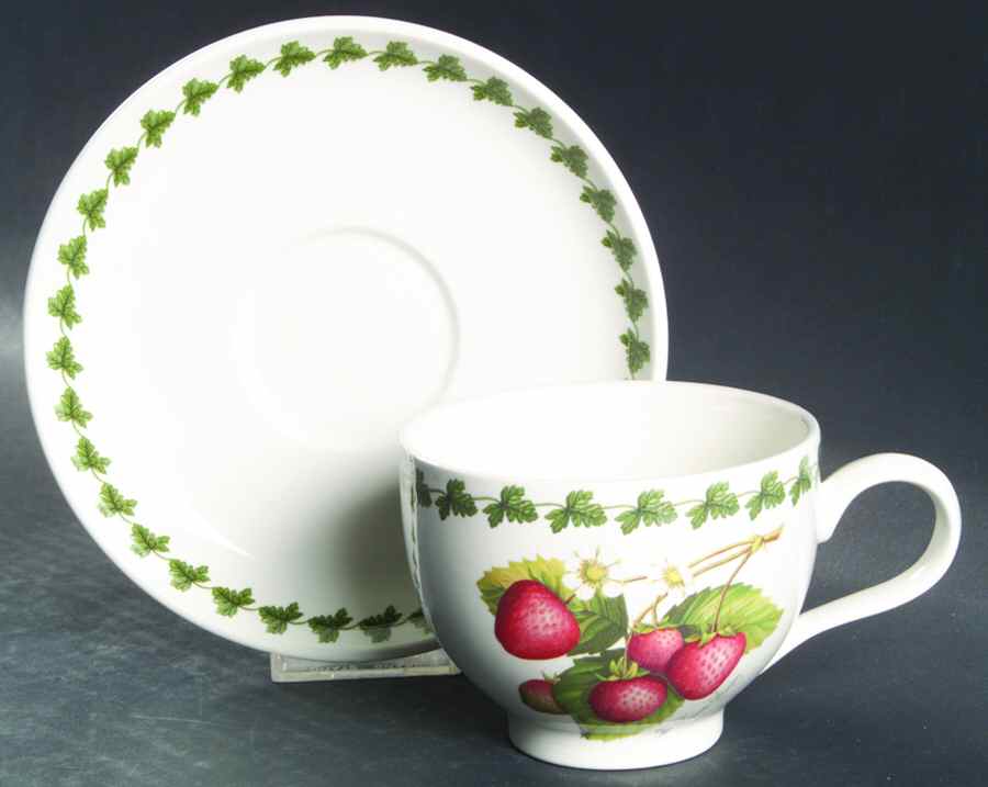 Strawberry Fair Traditional Breakfast Cup & Saucer Set by Portmeirion-1