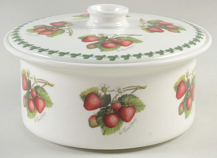 Strawberry Fair 1 Qt Round Covered Casserole by Portmeirion-1