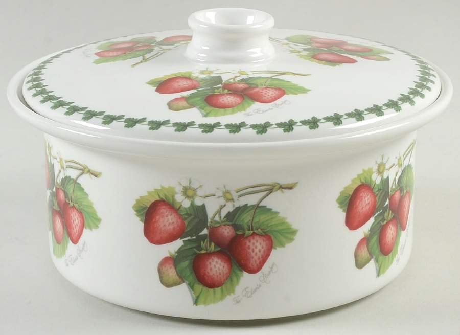 Strawberry Fair 1 Qt Round Covered Casserole by Portmeirion-1