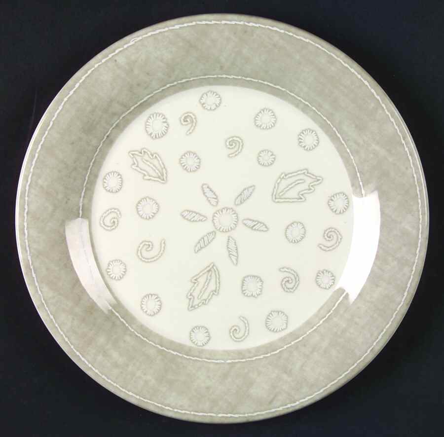 Khaki Salad/Dessert Plate by Portmeirion-1