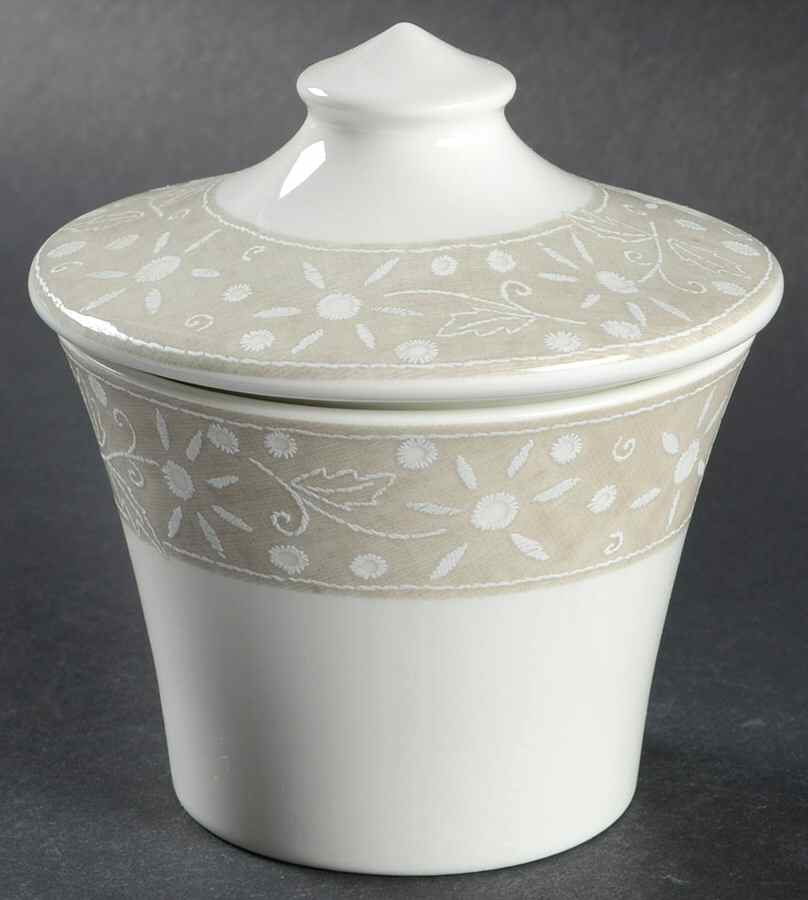 Khaki Sugar Bowl & Lid by Portmeirion-1