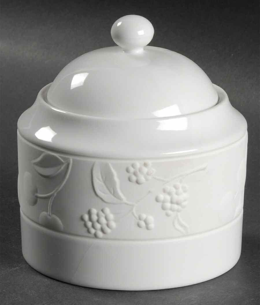Snow Fruit Sugar Bowl & Lid by Portmeirion-1