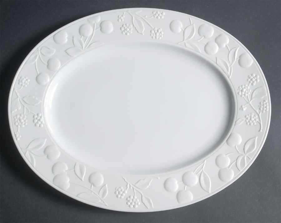 Snow Fruit 14" Oval Serving Platter by Portmeirion-1