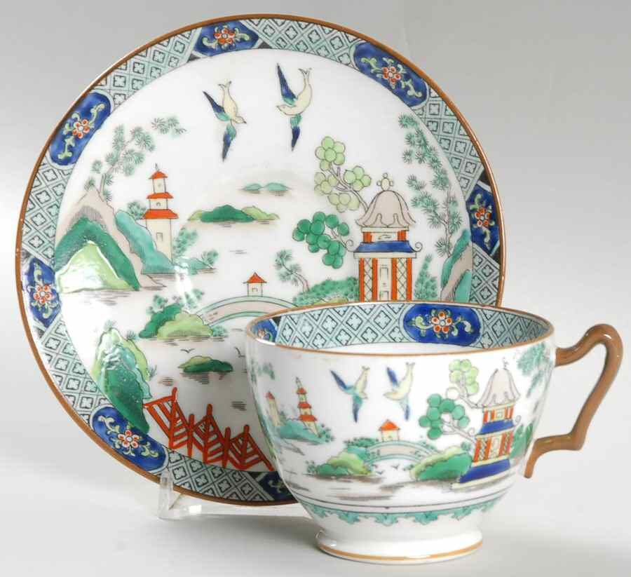 4747 Footed Cup & Saucer Set by Paragon-1