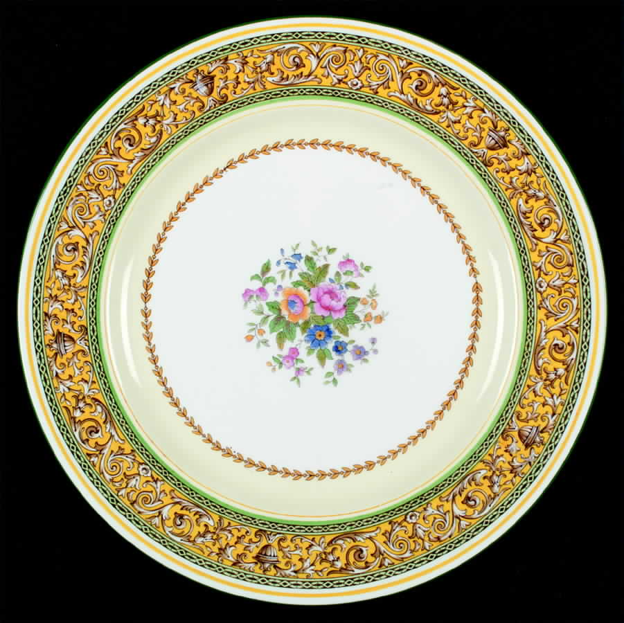 Corinthian Yellow Dinner Plate by Paragon-1