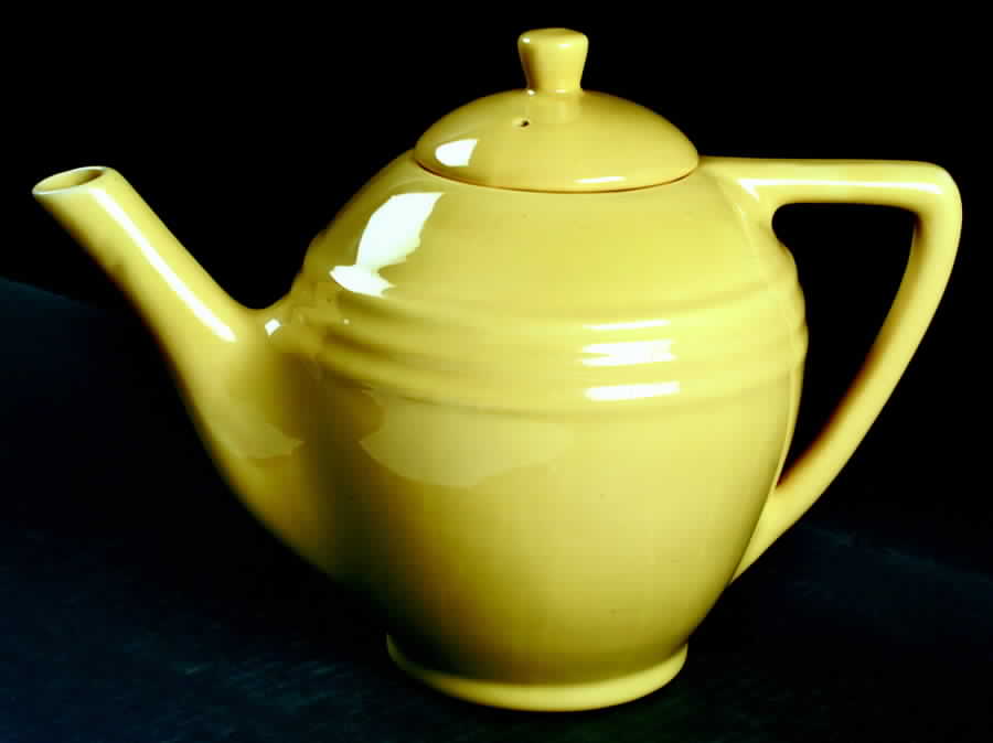 Hostess Ware Yellow Teapot & Lid by Pacific Clay-1