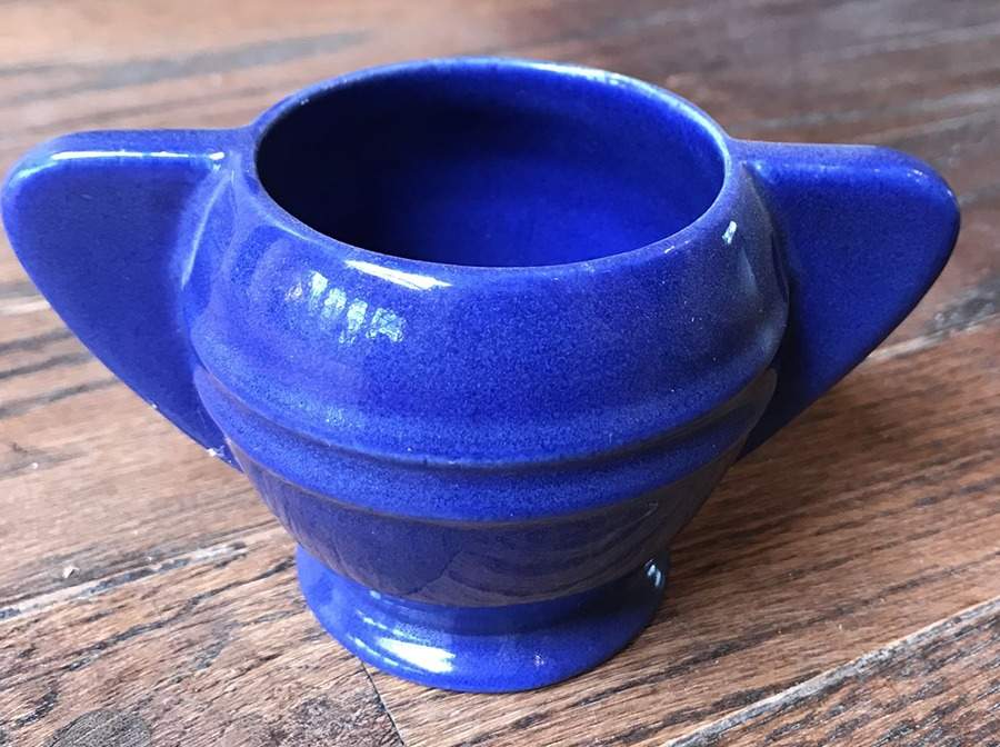 Hostess Ware Royal Blue Individual Open Sugar Bowl by Pacific Clay-1