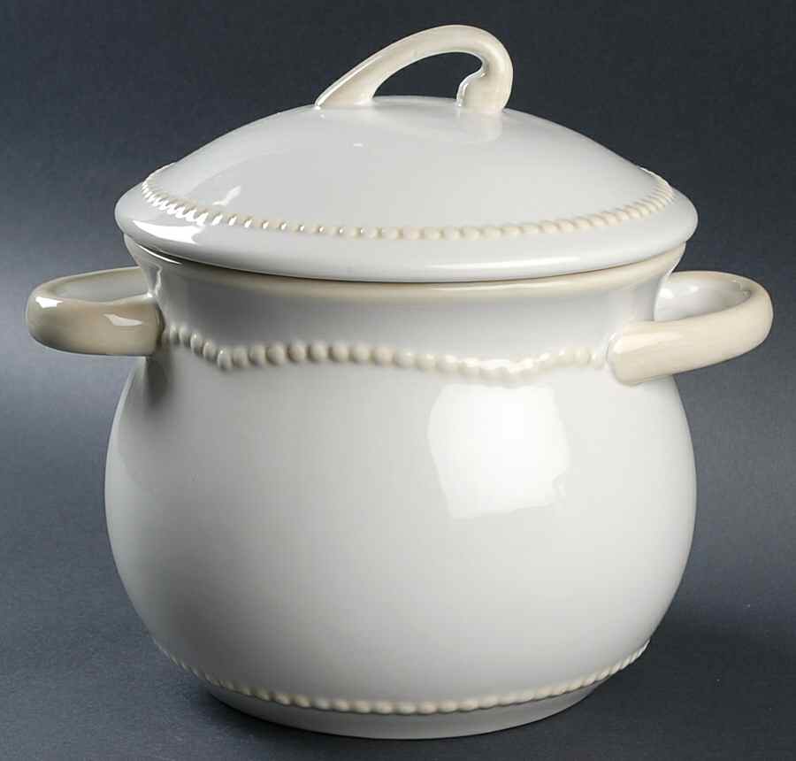 Pavillion Large Crock & Lid by Princess House-1