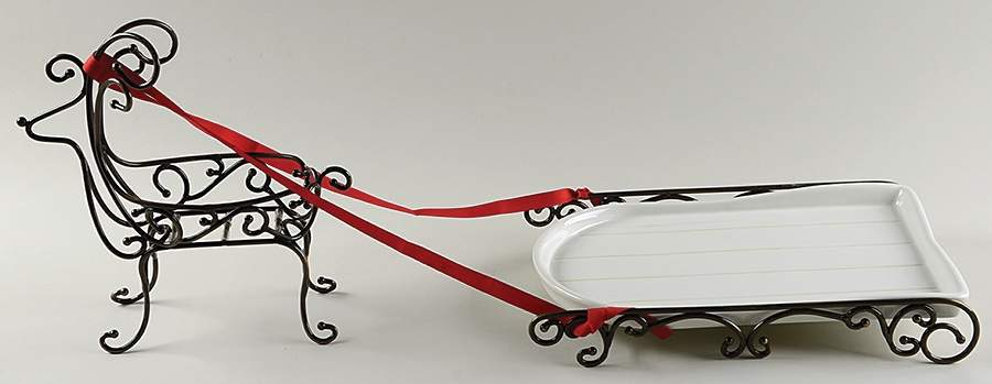 Pavillion (3 Piece) Reindeer & Sleigh Set by Princess House-1