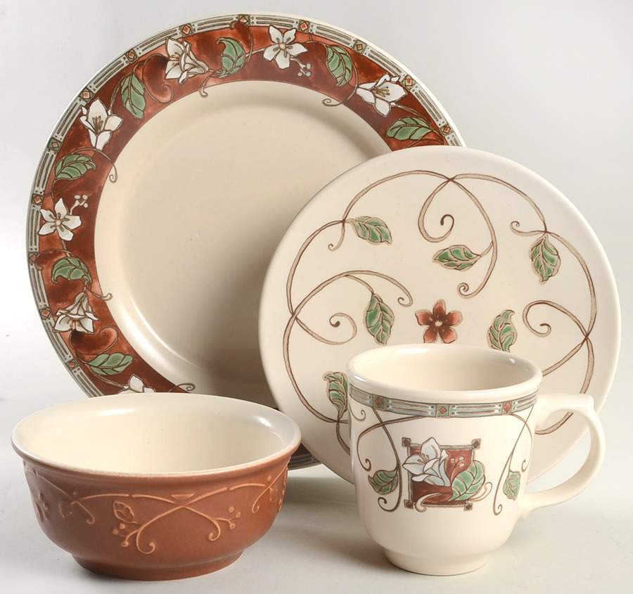 Mission Flower 4 Piece Place Setting by Pfaltzgraff-1