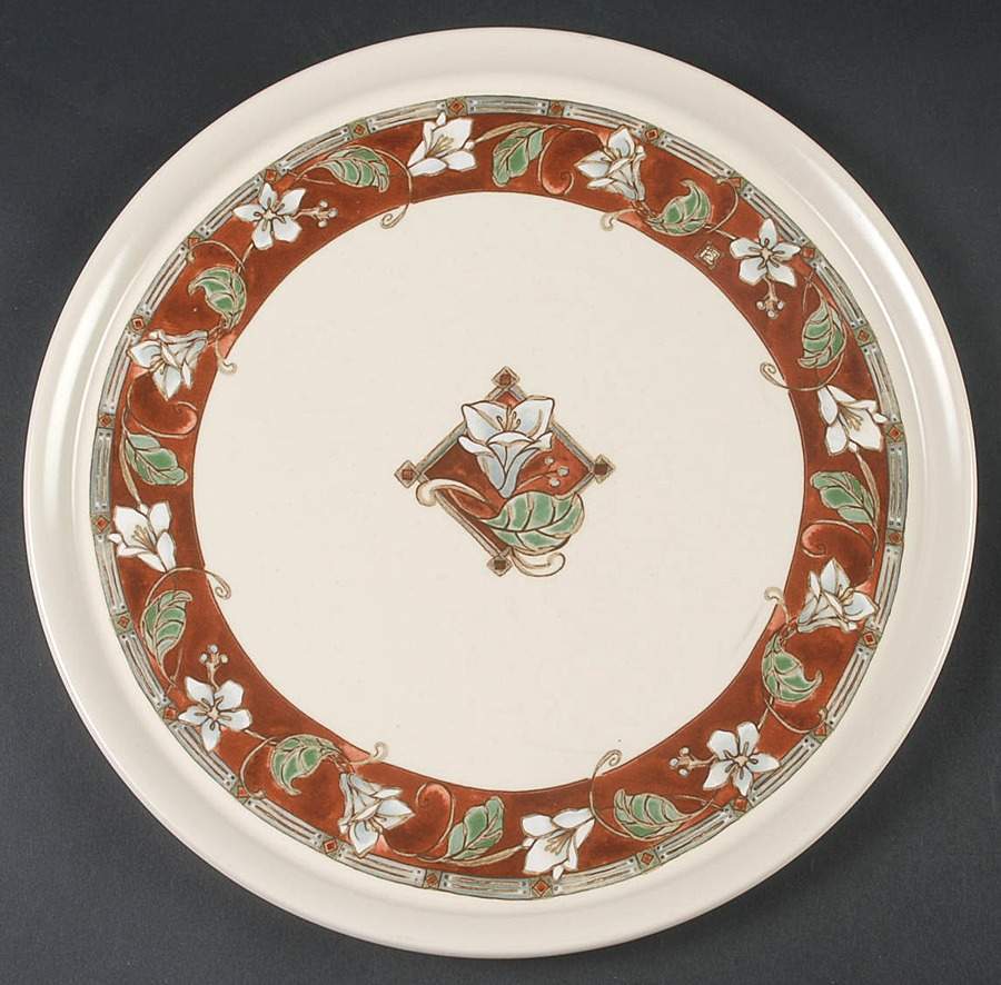 Mission Flower 12" Round Platter by Pfaltzgraff-1