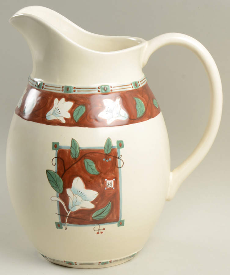 Mission Flower 148 Oz Pitcher by Pfaltzgraff-1