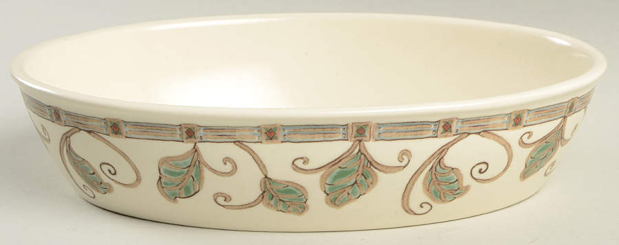 Mission Flower 10" Oval Baker by Pfaltzgraff-1