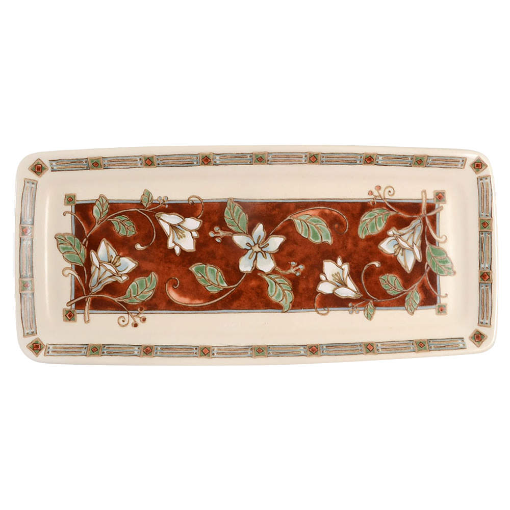 Mission Flower Rectangular Tray 11" by Pfaltzgraff-1