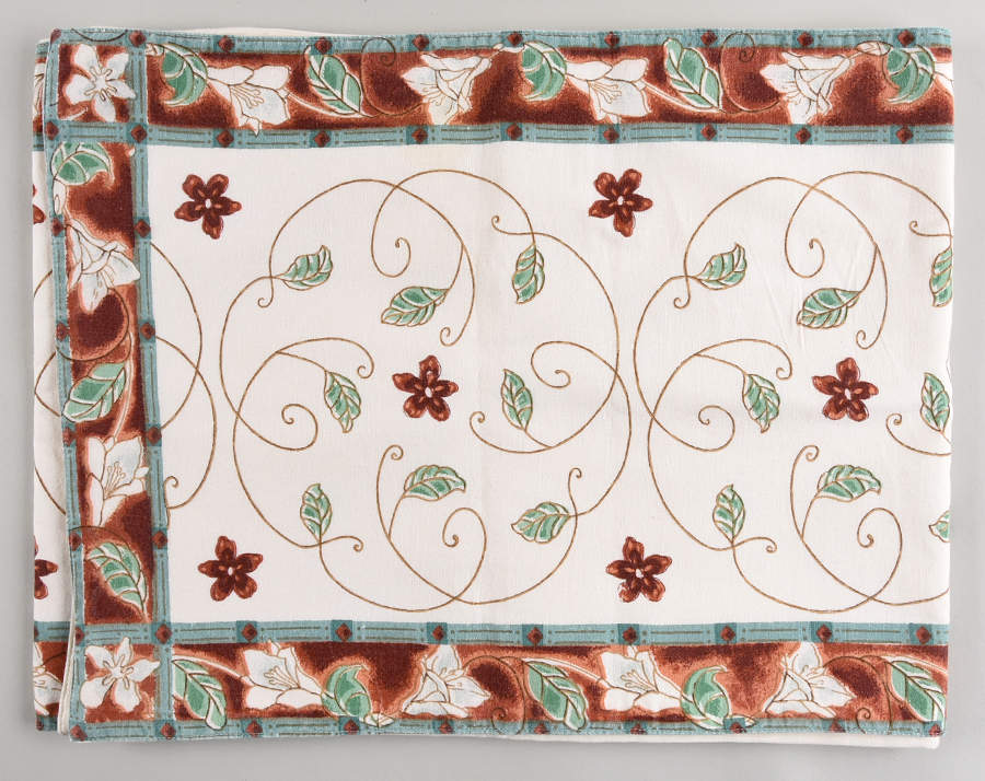 Mission Flower 13" X 68" Cloth Table Runner by Pfaltzgraff-1