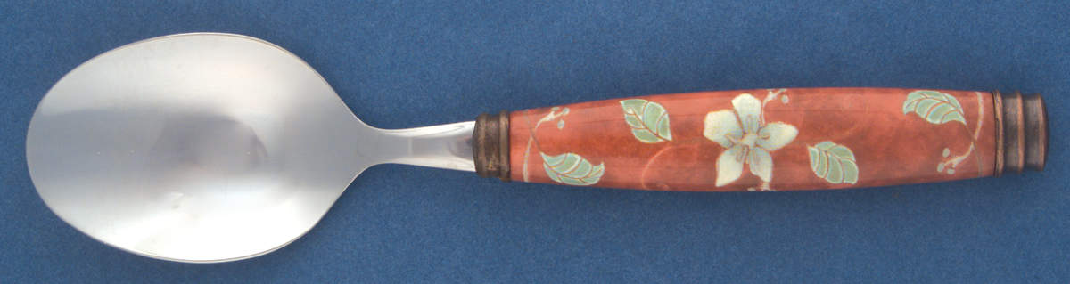 Mission Flower Place/Oval Soup Spoon by Pfaltzgraff-1