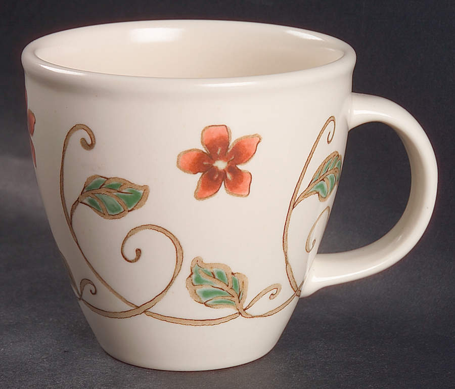 Mission Flower Cafe Mug by Pfaltzgraff-1