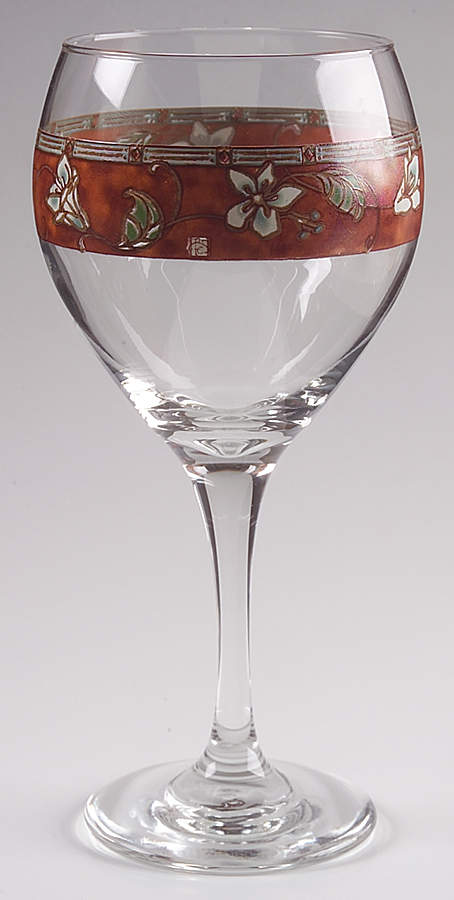 Mission Flower Glassware Goblet by Pfaltzgraff-1