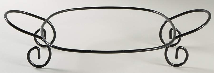 Mission Flower Metal Rack for 14" Square Pasta Serving Bowl by Pfaltzgraff-1