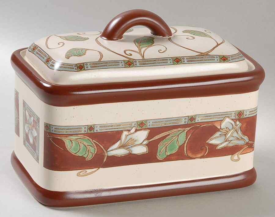 Mission Flower Kitchen Keeper & Lid by Pfaltzgraff-1