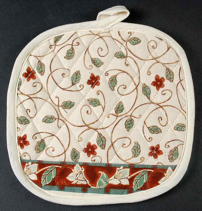 Mission Flower Cloth Potholder by Pfaltzgraff-1