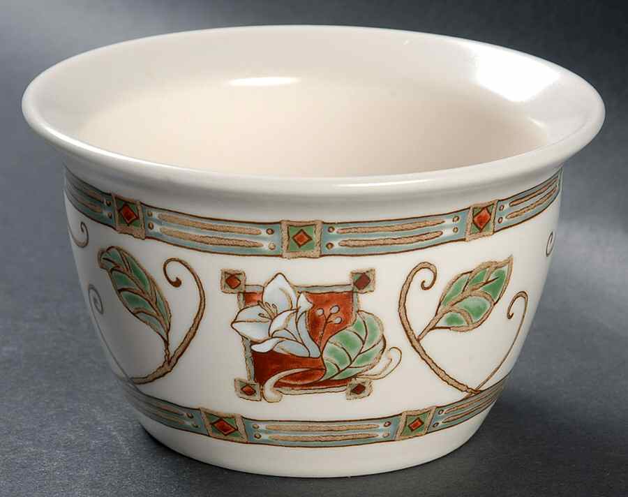 Mission Flower Sugar Bowl No Lid by Pfaltzgraff-1