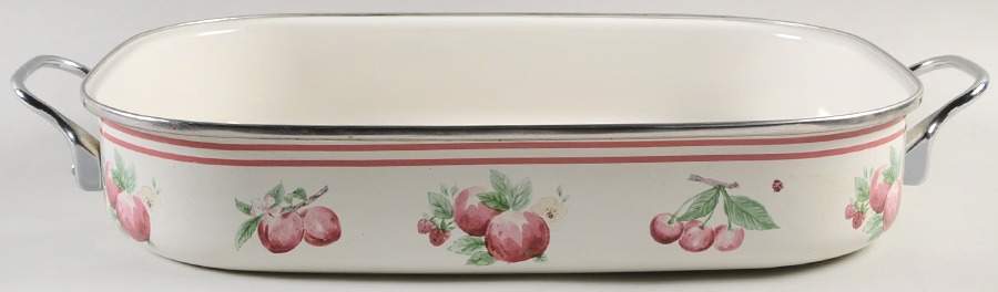 Delicious 16" Metal Rectangular Roaster by Pfaltzgraff-1
