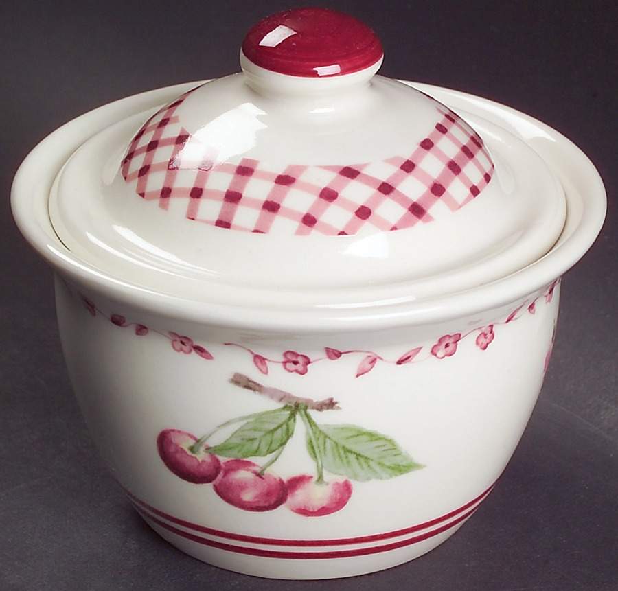 Delicious Sugar Bowl & Lid by Pfaltzgraff-1
