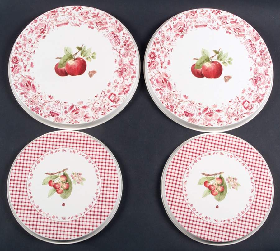 Delicious (Set/4) Tin Stove Covers-2 8" & 2 10" Round Covers by Pfaltzgraff-1