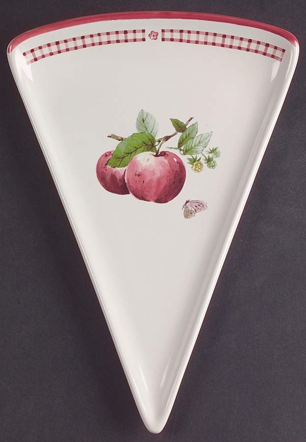 Delicious Triangular Shape Slice Plate by Pfaltzgraff-1