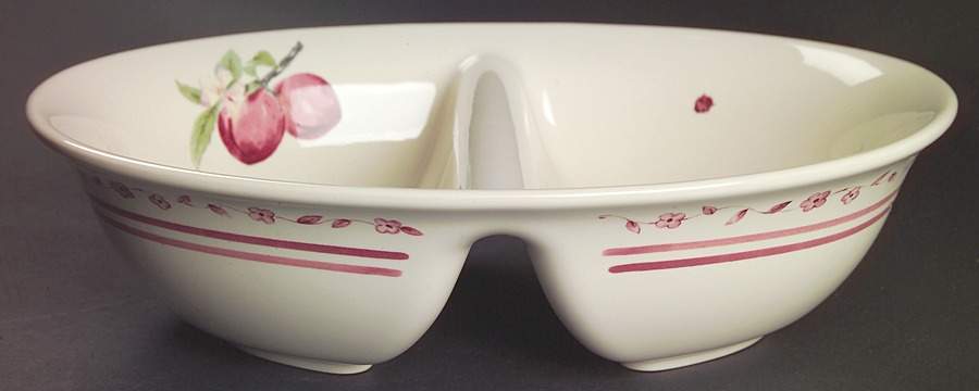 Delicious 10" Oval Divided Vegetable Bowl by Pfaltzgraff-1