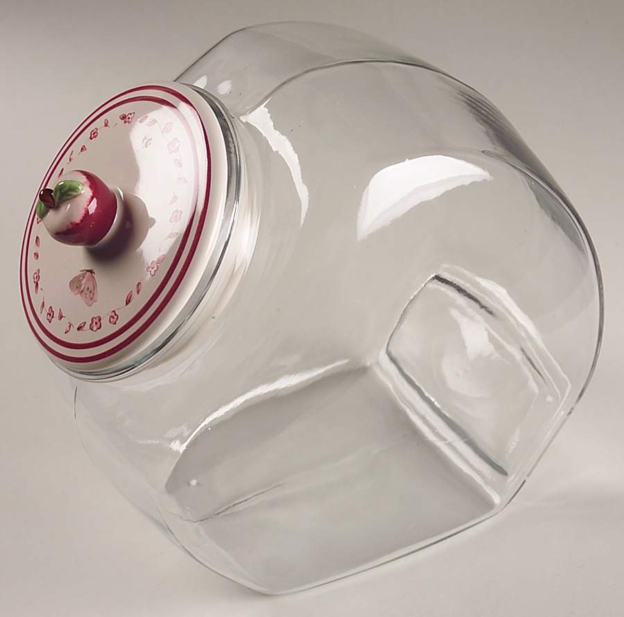 Delicious Glassware Candy Jar & Lid by Pfaltzgraff-1