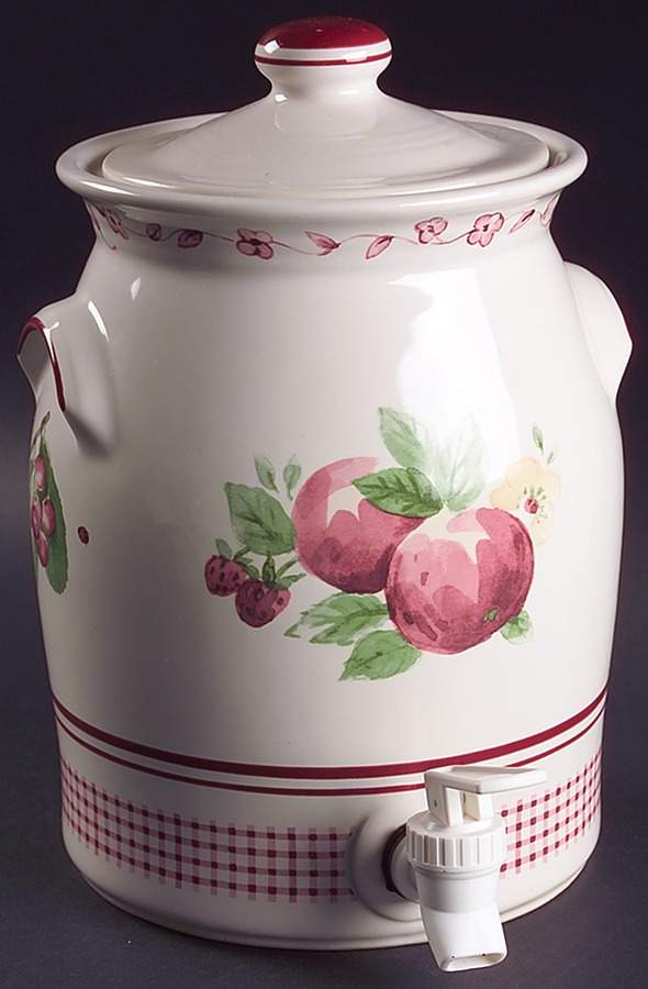 Delicious Beverage Crock & Lid by Pfaltzgraff-1